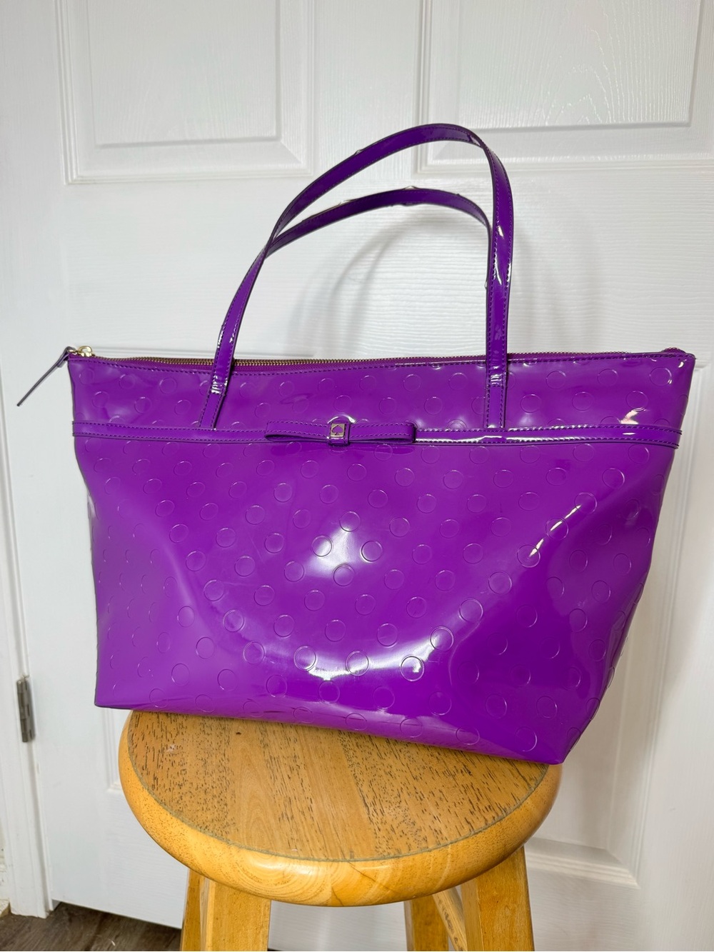 kate spade Shiny Purple Tote, Wallet, Coin Purse